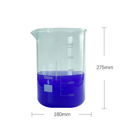 ガラスの測定実験用カップ 5000ml 調節可能な反応剤メディアボトル