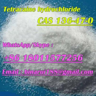 テトラカインヒドロヒドロイド CAS 136-47-0 テトラカインHCl 中国サプライヤー